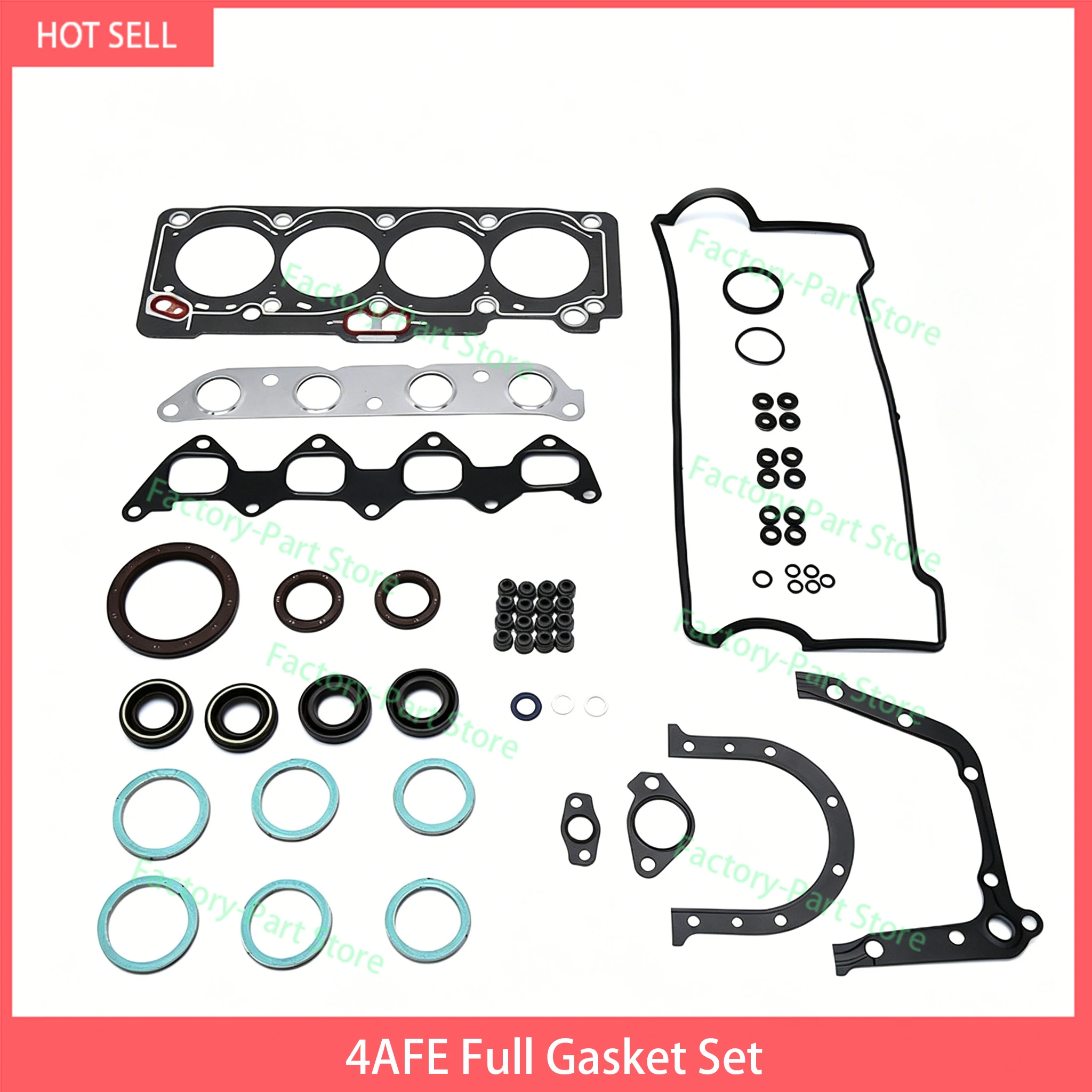 4AFE Full Gasket Kit Set For Toyota 4AFE With  Cylinder Head Gasket Engine 04111-16231 Overhaul Rebuild Kit