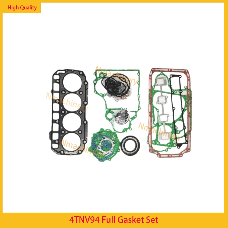 4TNV94 Full Gasket Kit Set For Yanmar Engine With Cylinder Head Gasket Overhaul Rebuild Kit