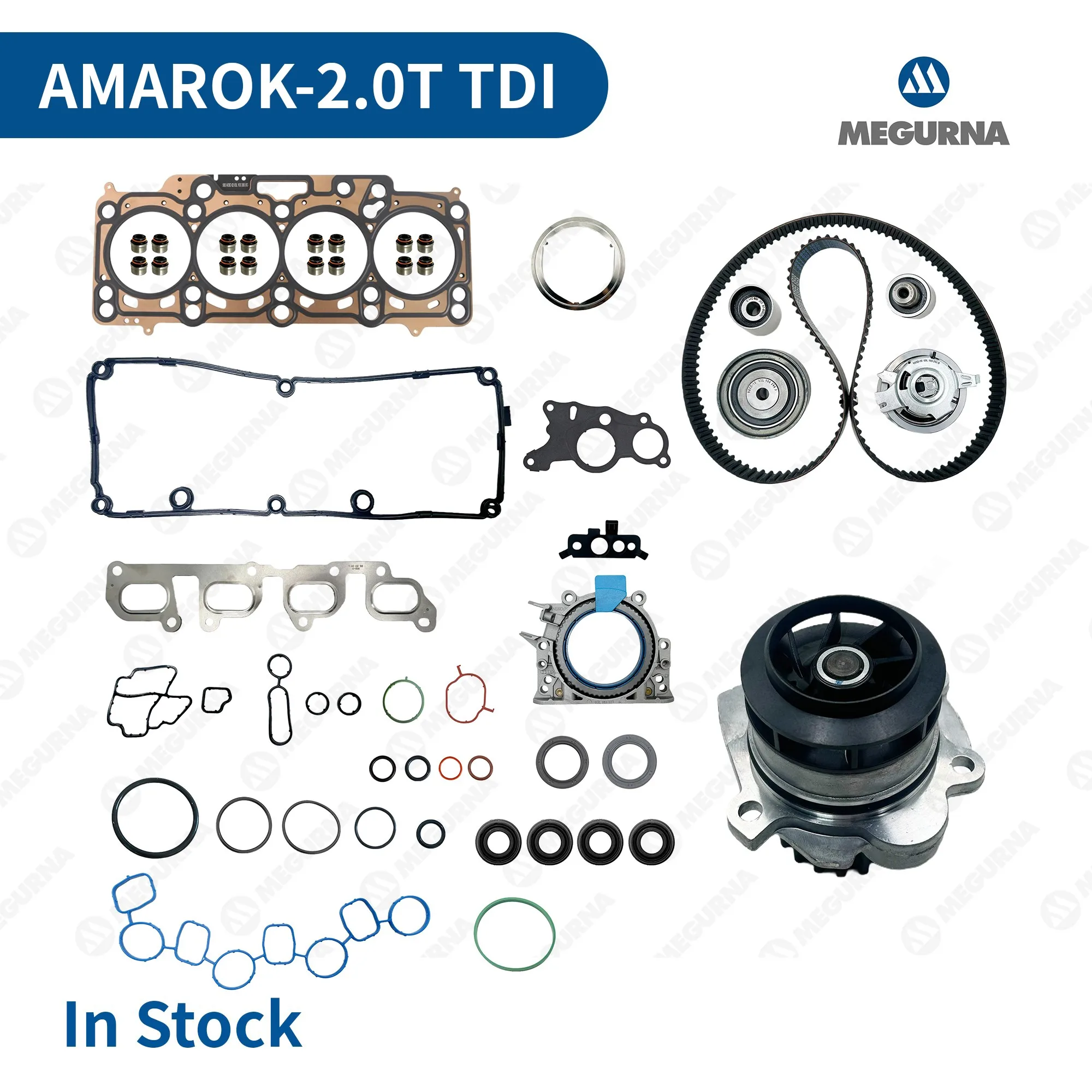 EA189 Engine Overhaul Rebuilding Timing belt water pump Full Cylinder Head Gasket Seal Set Fit 2.0T Diesel for Volkswagen Amarok