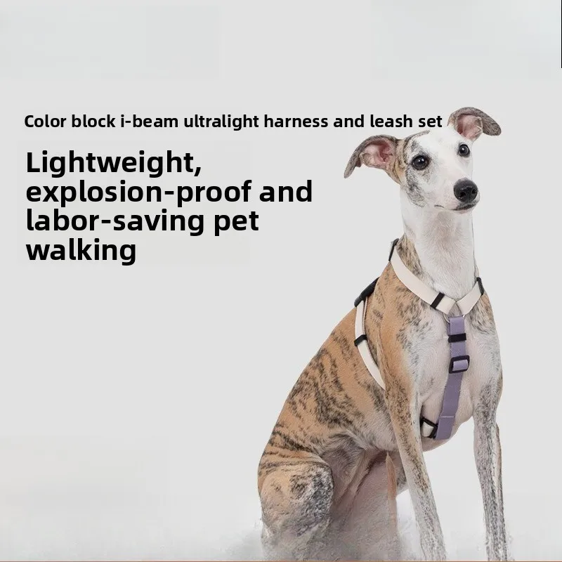Dog Harness and Leash Set H Shape Light Anti Escape Adjustable Reflective No Pull Puppy Small Medium Large Dogs Walking Outdoor