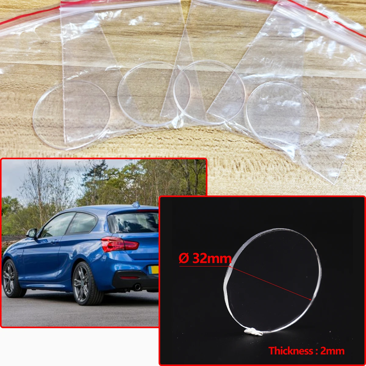 Rain Light Sensor Gel Pad for BMW 1 SERIES F20 F21 Adhesive Film Silicone Cushion Windscreen Chip Multi-Purpose Tape Accessories