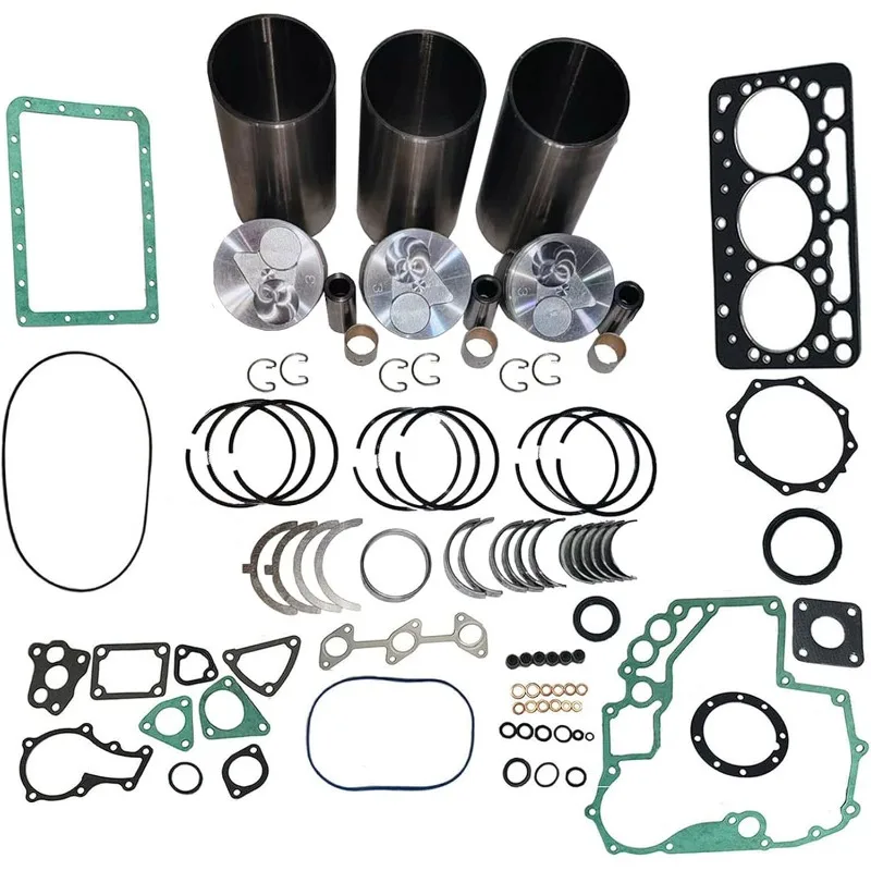 D722 Overhaul Rebuild Kit For Kubota Engine Bobcat 316 320 322 323 Mini-Excavator Liner&piston&ring&Bushing&Full Gasket Kit
