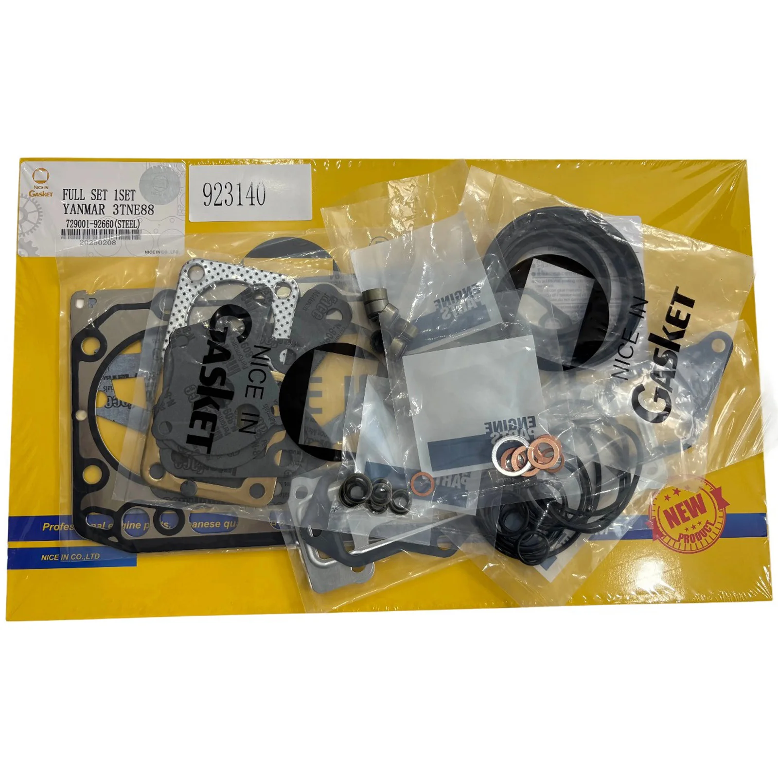 Engine Gasket Kit 3TNV88 Fits for Yanmar Mini-Excavator Steer Loader Forklift Engine Cylinder Head Repair Parts