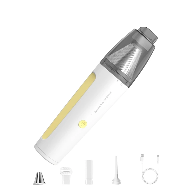 U13C Wireless Car Interior Cleaner 13000Pa Suction Power Adjustable Modes Brief Size
