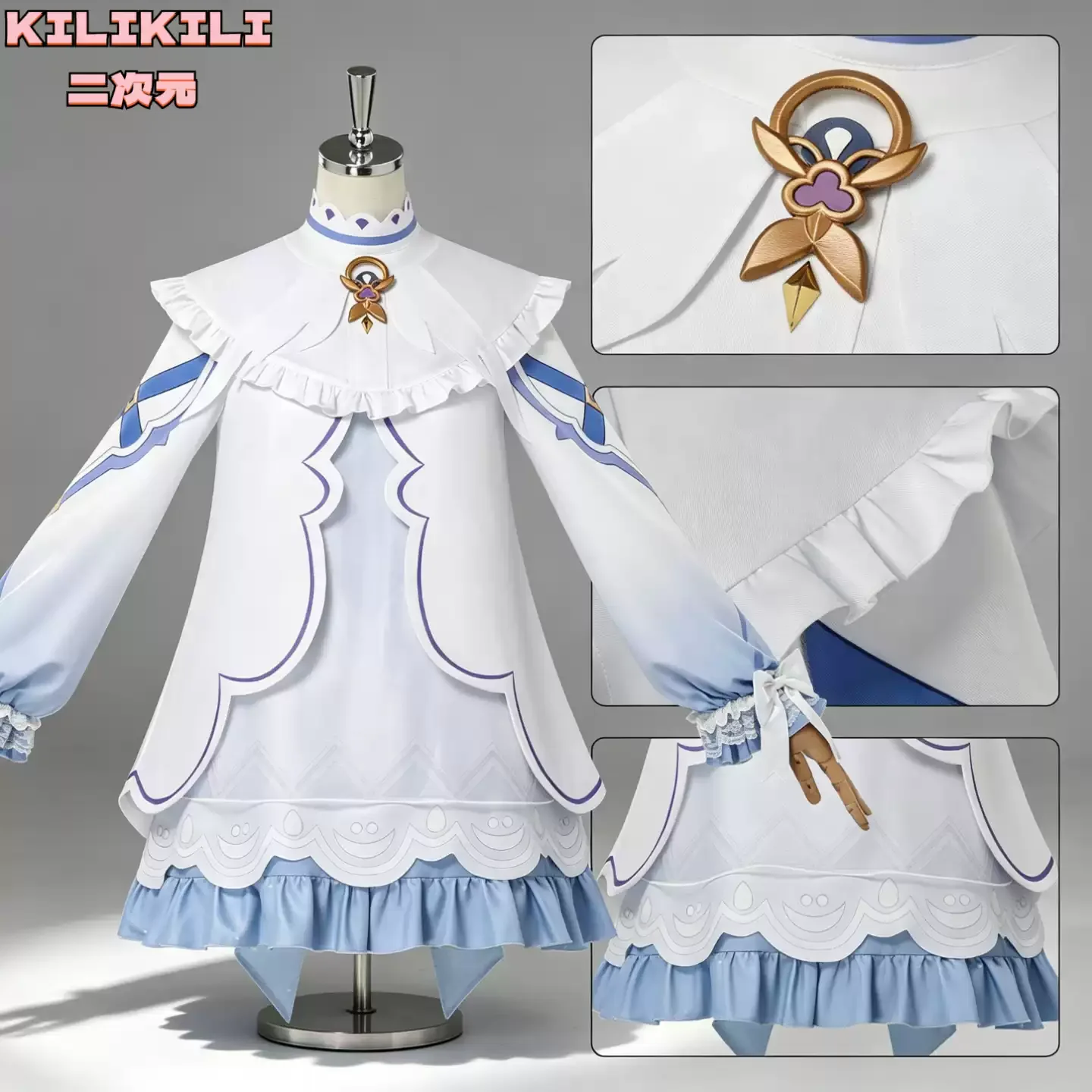 Genshin Impact Columbina Cosplay Anime COS Costume Fitting Headdress One-piece Dress Ornament Animes Expo Game Gifts Kawaii