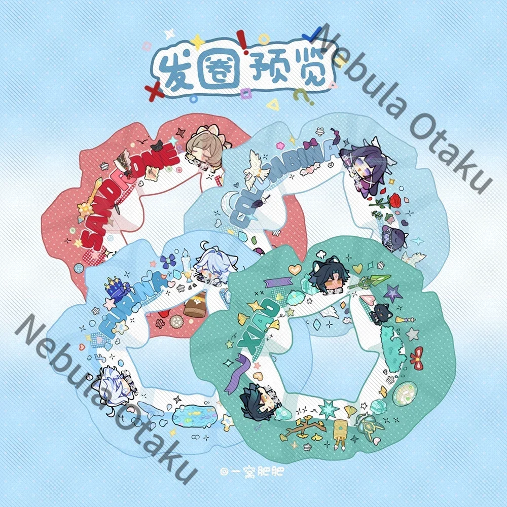 Genshin Impact Furina Columbina Sandrone Hair Band Hairs Ornaments Ponytail Scrunchie Cosplay Colleagues Adorable Gifts Anime