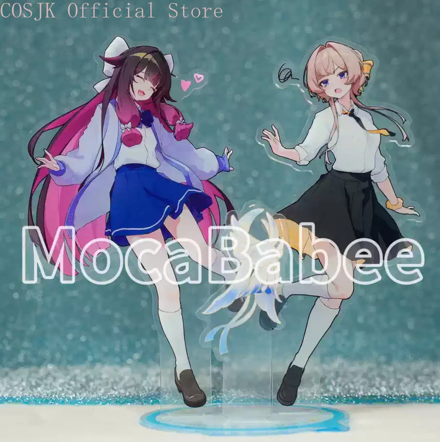 Genshin Impact Columbina Sandrone Anime Cosplay Acrylic Stand Model Plate Desk Decor Standing Sign Desktop Mascot Fans Gift