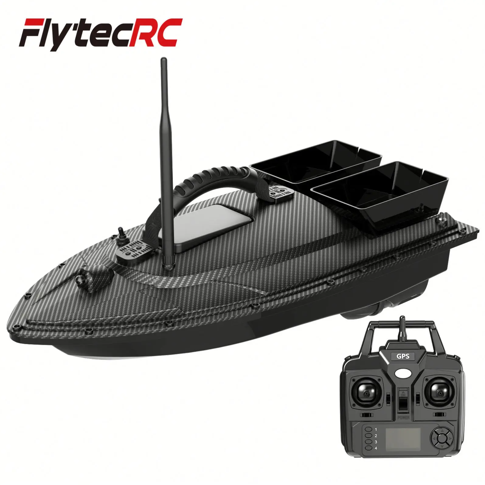 V070  40 Points GPS Fishing Bait Boat Night Light 500M  Remote Control Boat Auto Return Boat Upgrade