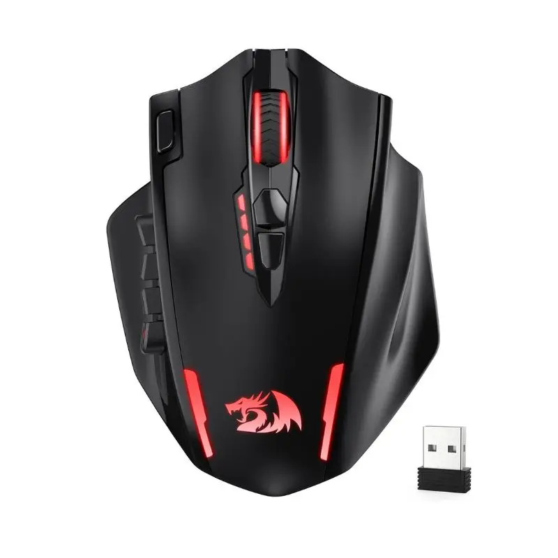 Redragon M913 MAX Wireless 26000 DPI MMO Optical Gaming Mouse with 16 Programmable Buttons