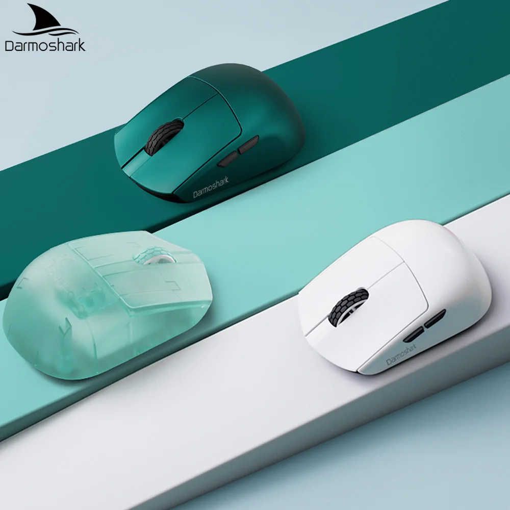 Darmoshark M5V2 Wireless Gaming Mouse PAW3950 Dual 8kHz Finger Grip Mouse 30000DPI Esports Game Mice 36g Lightweight Web Driver