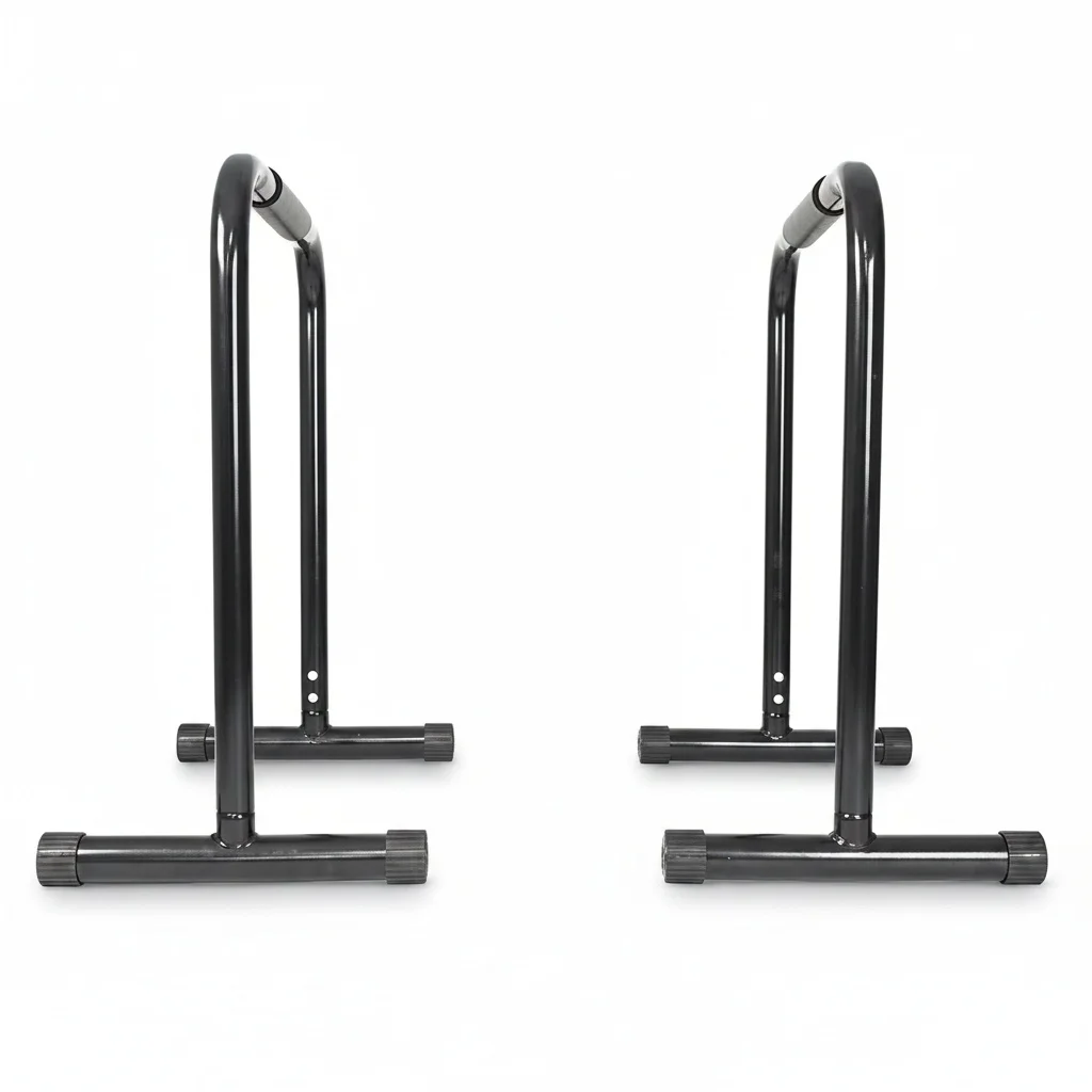 Steel Parallel Bar, 65x38x78cm Dip Station, Heavy Duty 9kg Calisthenics Equipment for Home Gym Double Rods Training