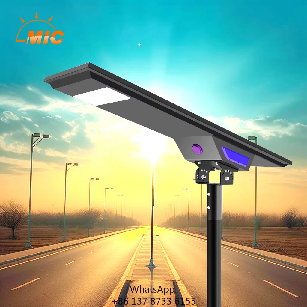 High Brightness Street Light 40W 50W 60W 80W 100W 120W 150W Luz Solar De Calle Para Exterior Waterproof Solar Street Light