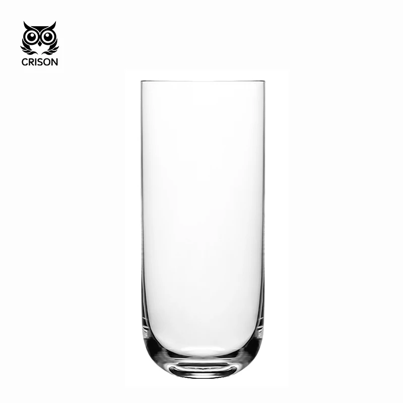 CRISON LD3301 Lead-Free Crystal Glass Long Drink Cocktail Cup, Household Juice Cup, Milk Cup, Colin Cup, Haibo Cup