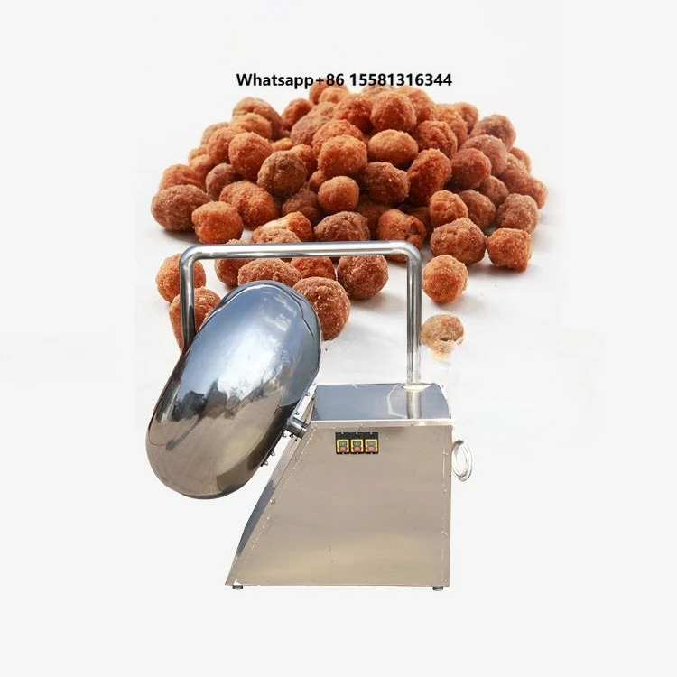 Automatic New Table Top Small Commercial Mini Chocolate Coating Machine for Peanut and Nut