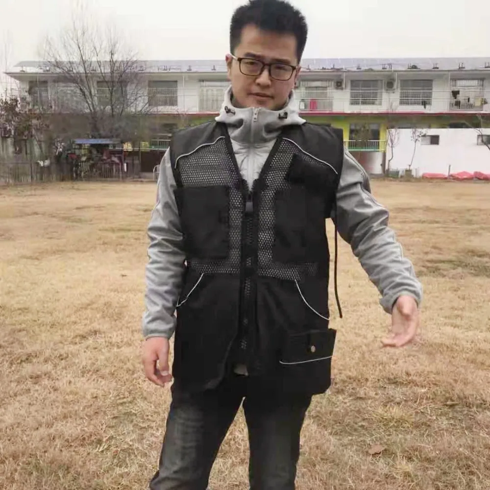 Dog Trainer Vest Pockets Dog Trainer Overalls Large Pocket Anti-Grabbing Mesh Vest Dog Agility Training Equipment