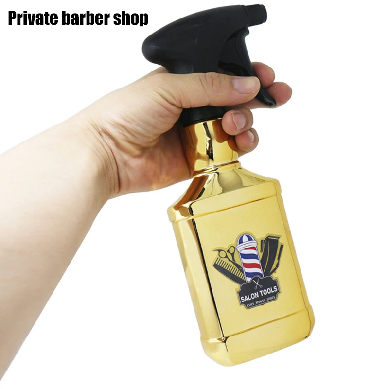 Plating Hairdressing Spray Bottle Atomizer Container Accessories Hair Tools Barbershop Water Sprayer Hairdresser Spray Bottle