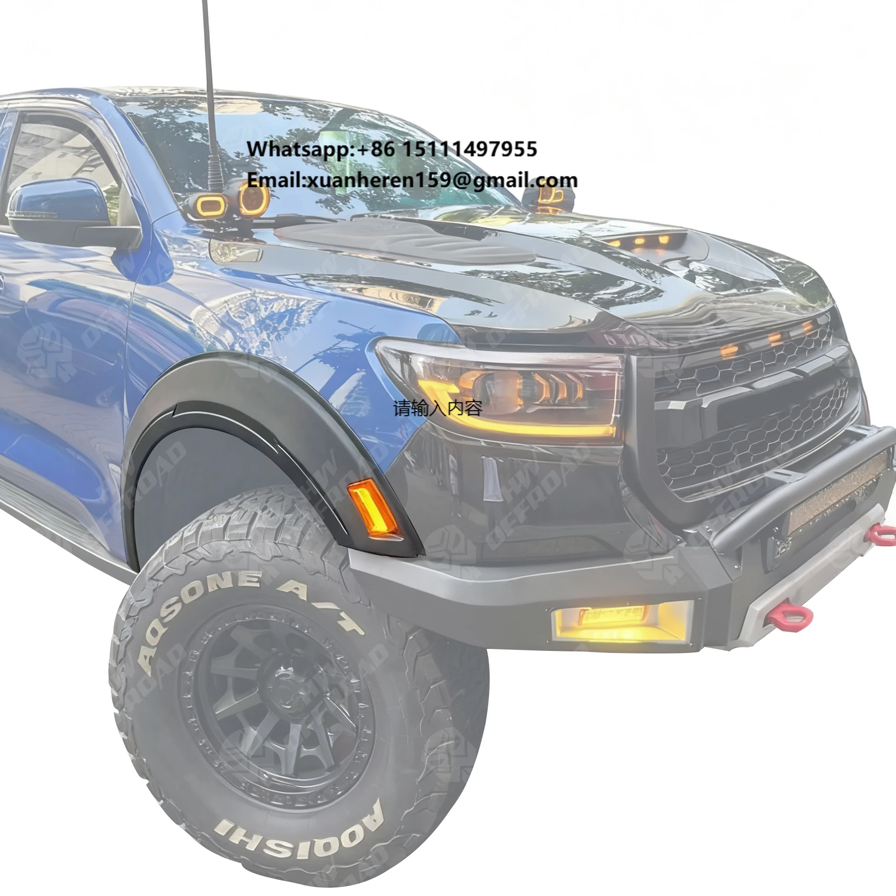 Facelift 4x4 Offroad Bodykit Fender Flare W/ Turn Signal Light for GWM Great Wall Pao Poer 2019-2025 Car Refit Wheel Arch