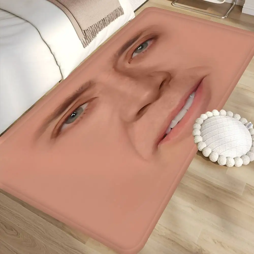 Nicolas Cage Face Hallway Carpet Washable Non-Slip Living Room Sofa Chairs Area Mat Kitchen Doormat Area Rug