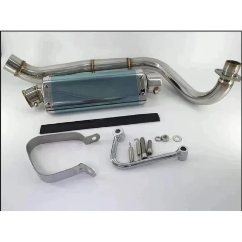 Wholesale Stainless Steel Short Version Down Pipe Exhaust Muffler Classic Mini Bike Aftermarket Upgrade Parts