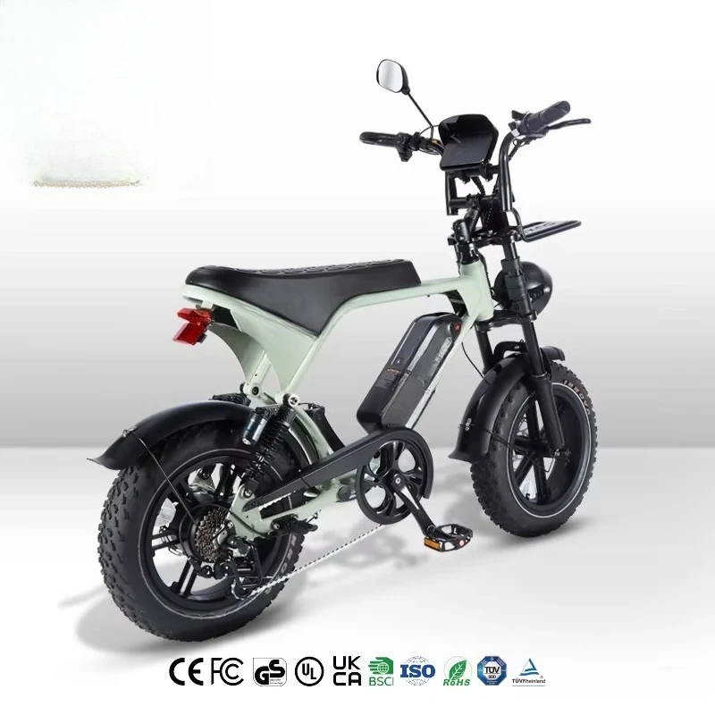 BR Wholesale OUXI EU Warehouse Electric Mountain Bike 36V Mini Fat Tire Bike V8 Lithium Battery For Outdoor Adults Riding