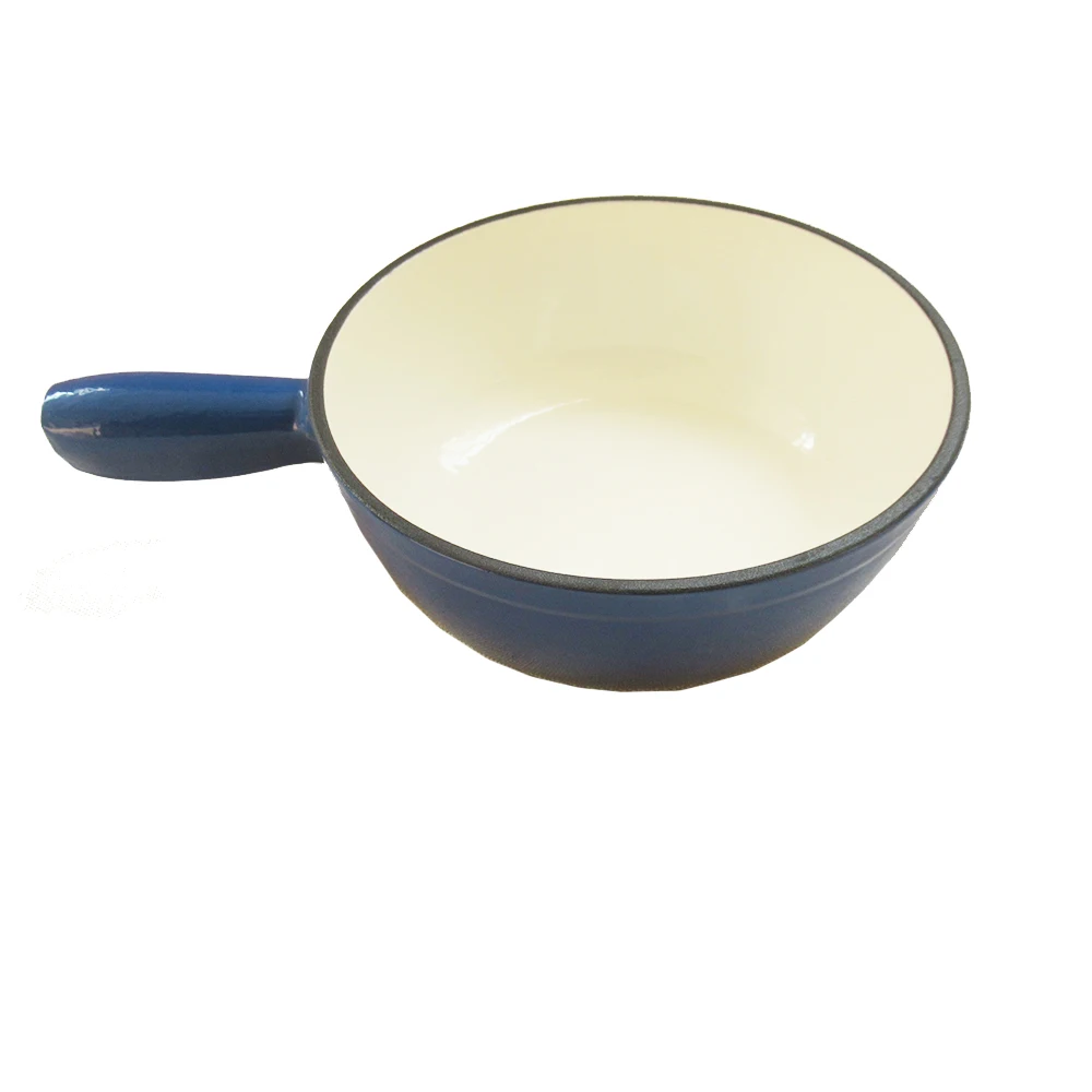 Wholesale Red Camping Mini Hot Pot Cast Iron Enamelled Non Stick Cheese Fondue Sets