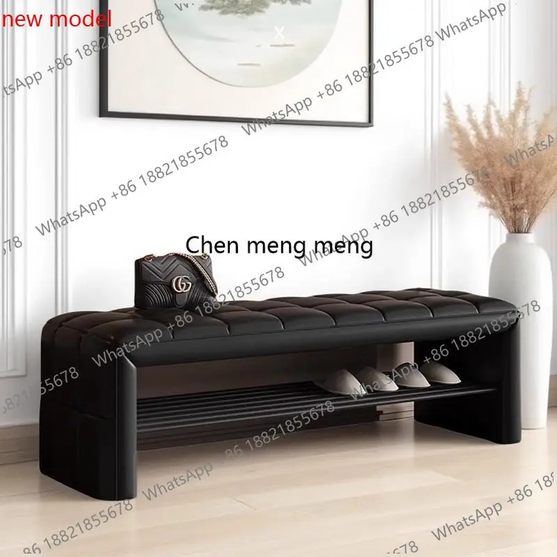 N138Home shoe change stool Home door sofa stool Premium sense, long bedside stool