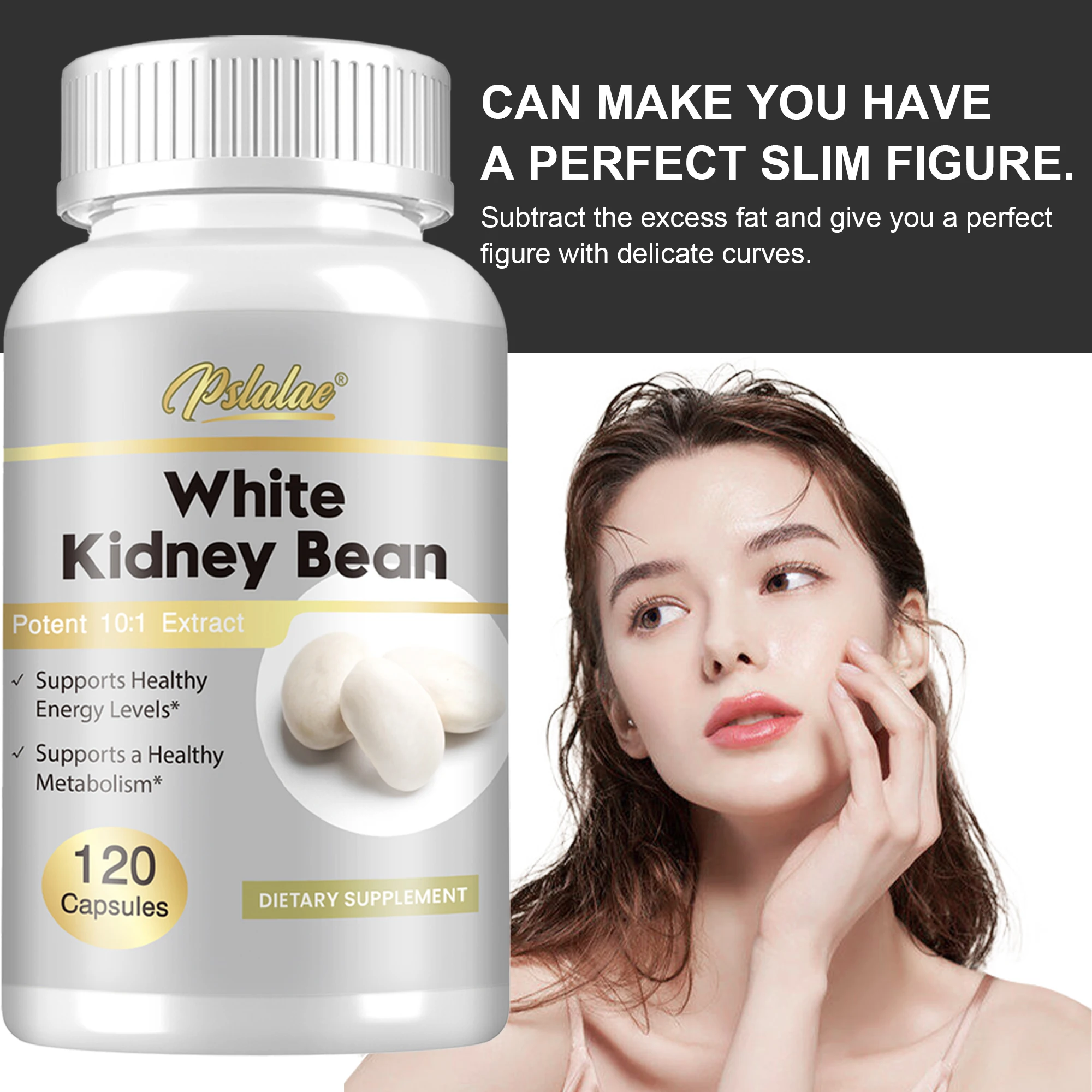 White Kidney Bean Capsules - Weight Management, Carbohydrate Breakdown, Supports Digestive Health, Improves Energy Levels