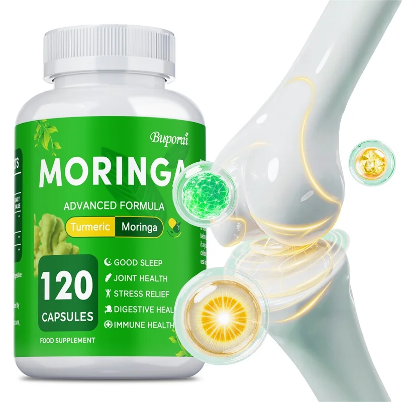 Moringa Capsules - Maintains Healthy Energy Levels, Weight Management, Joint Health, Helps with Detoxification and Fat Burning