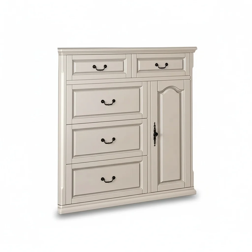 Vintage Shoe Cabinet, Premium Solid Wood Tipping-type Shoe Rack, Multi-layer Large-capacity Storage Entrance Furniture for Home