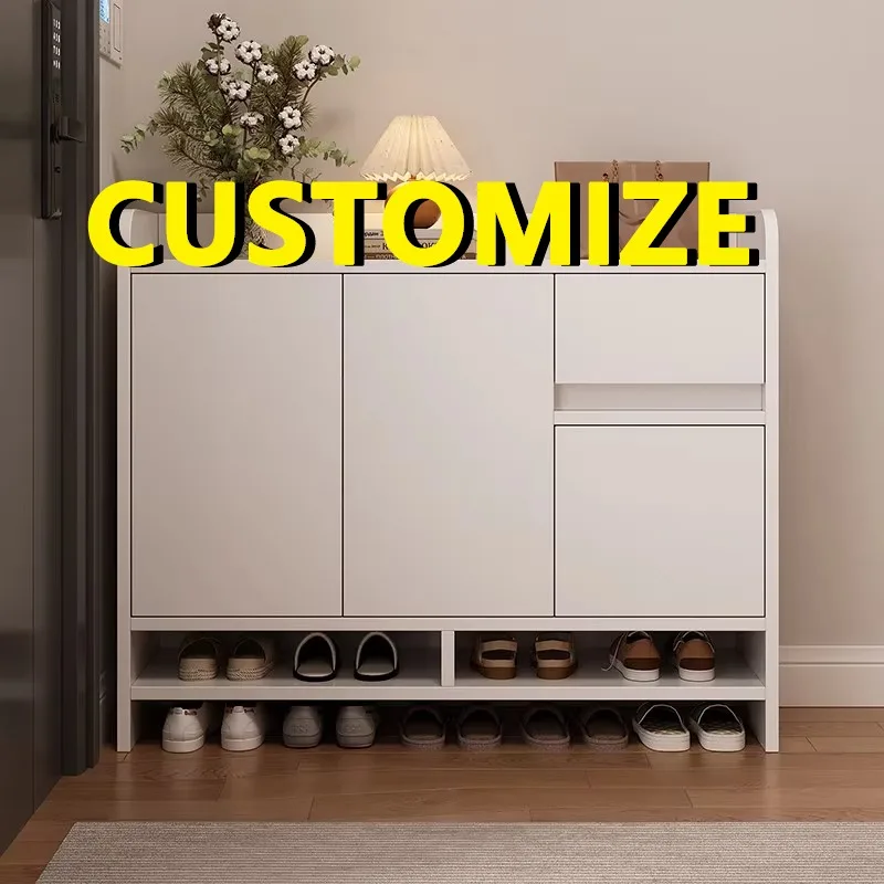 Any Size Custom Premium All Aluminum Shoe Cabinet Mildew Resistant Damp Proof Eco Friendly Spacious Entryway Household Storage F