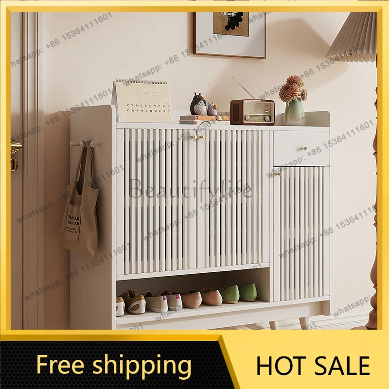 LJY French Premium Living Room Cabinets Modern Luxury Aesthetic Cute Shoe Rack For Hallway Entrance Mueble Zapatero Furniture Ho