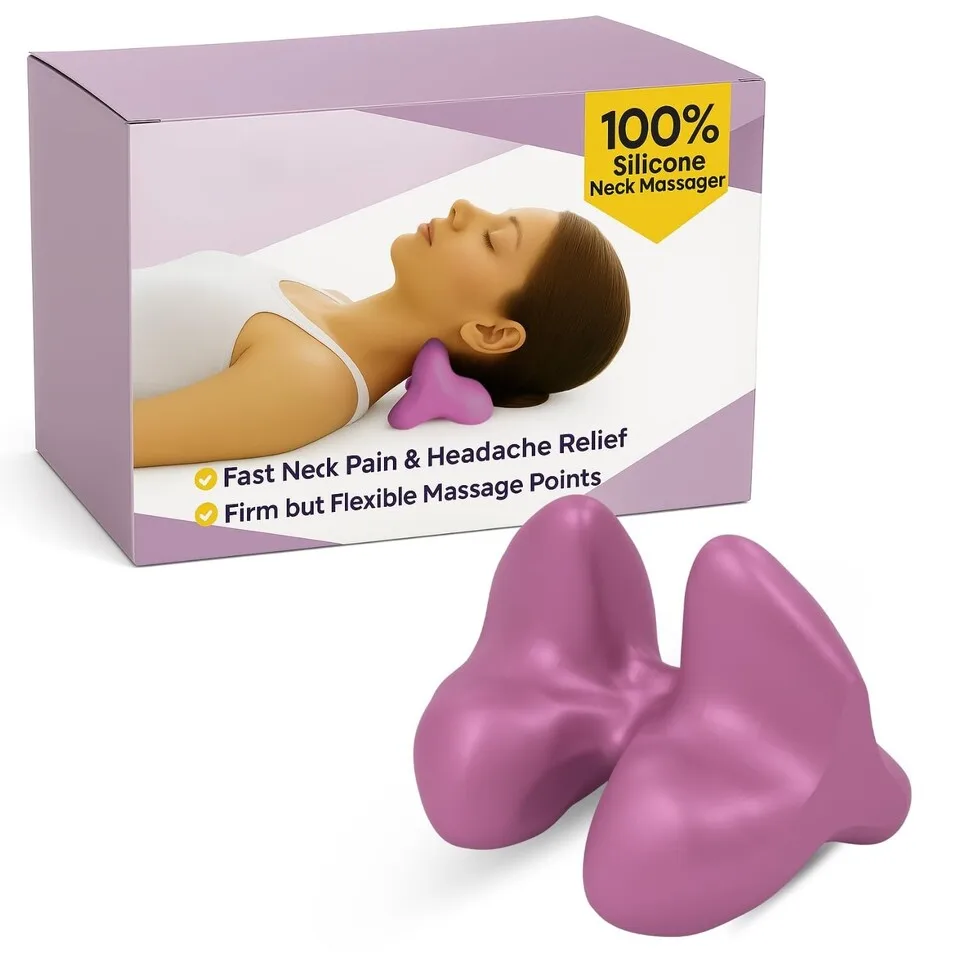 Neck And Shoulder Relaxer Cervical Traction Device For TMJ Pain Relief And Cervical Spine Alignment Tpe Mssage Pillow