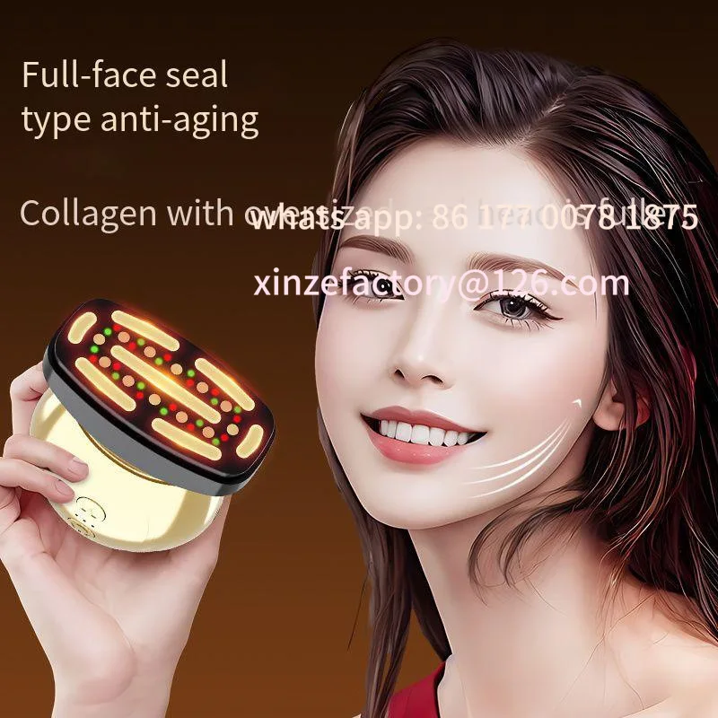 Customizable Face Massager 3-in-1 Portable Facial Massager Face Sculpting ToolVibration Red Light Therapy Electri Face Neck Lift