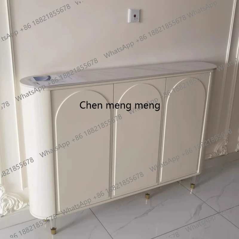 modern living room cabinet Premium Closet Shoe Rack Shoe Box Storage Bedroom Wall White Small Door Cabinet Corner Shelf Mueble