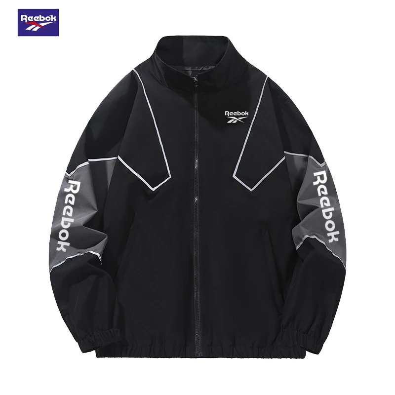 Reebok Men's Color-Blocked Jacket, lightweight and Casual, Perfect for Travel, Windproof and Durable, Made of High-Quality Fabri
