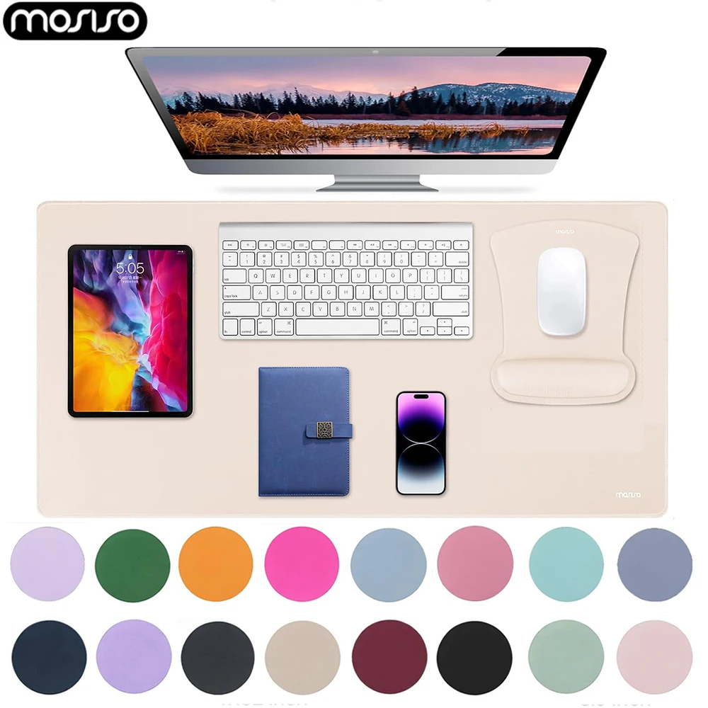 Mouse Pad Large 80*40cm Desk Pad Waterproof Non-Slip PC Computer Keyboard Gaming MousePad Soft Wrist Support for Home Office