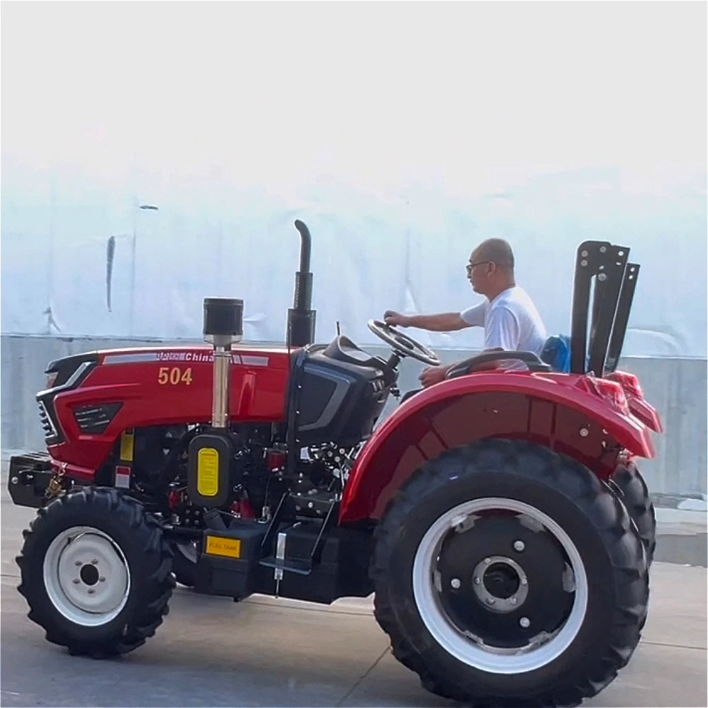 Factory Supply Mini Tractores Agricolas 4WD Shuttle Shift 50HP Farm Tractor Engine Gearbox Multifunctional High Productivity
