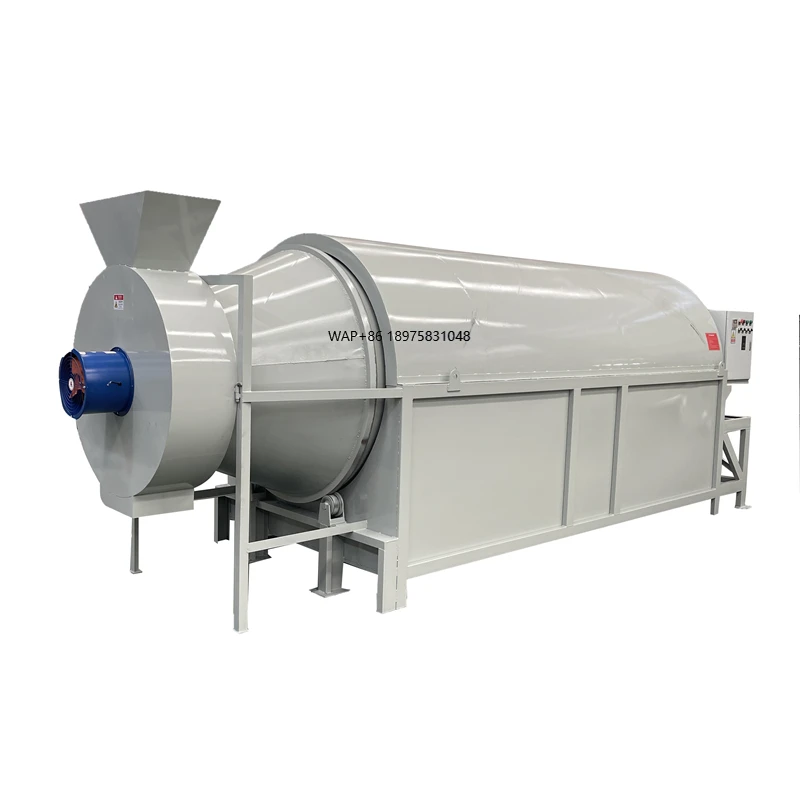Chicken manure pig manure biomass rotary dryer sawdust food waste multifunctional dryer factory direct sales
