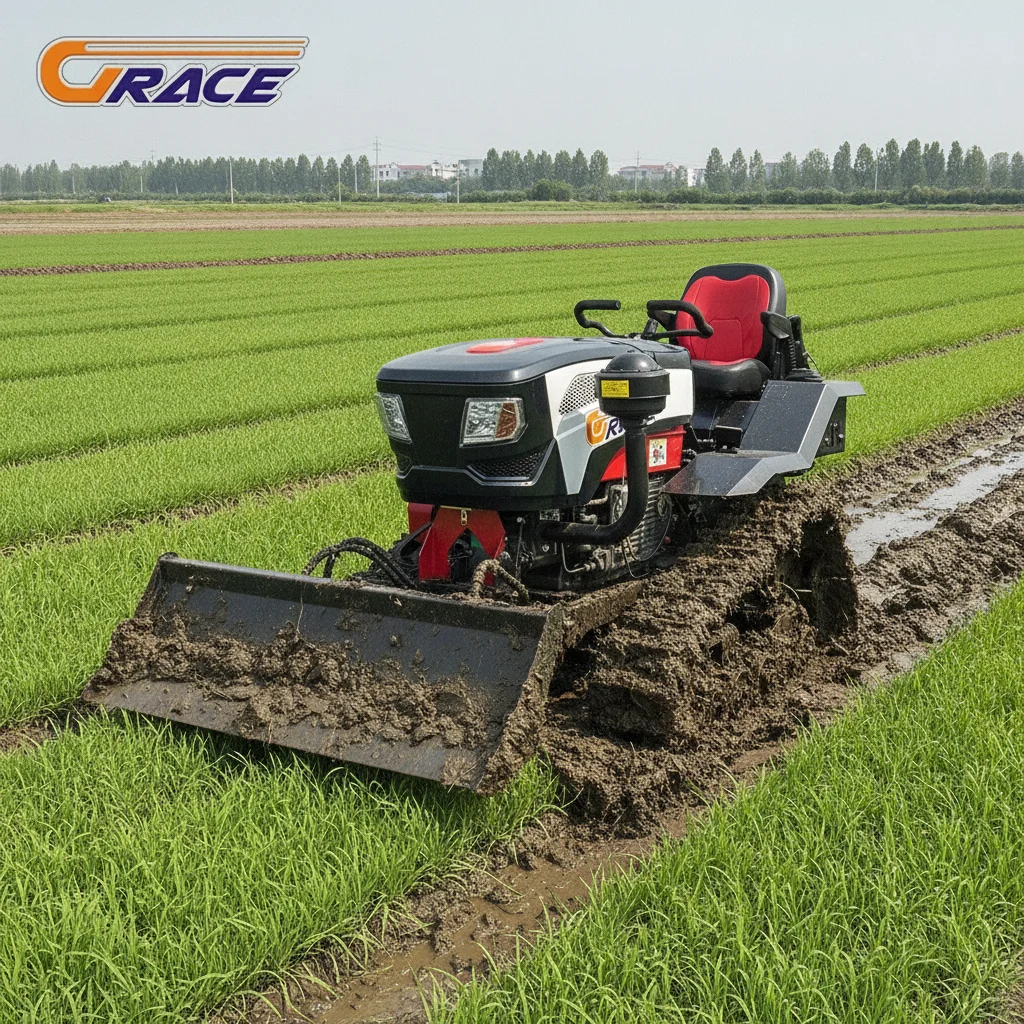 35HP Small Crawler Track Tractor Diesel Powered Low Ground Pressure Farm Machinery For Mountain Orchard Farming