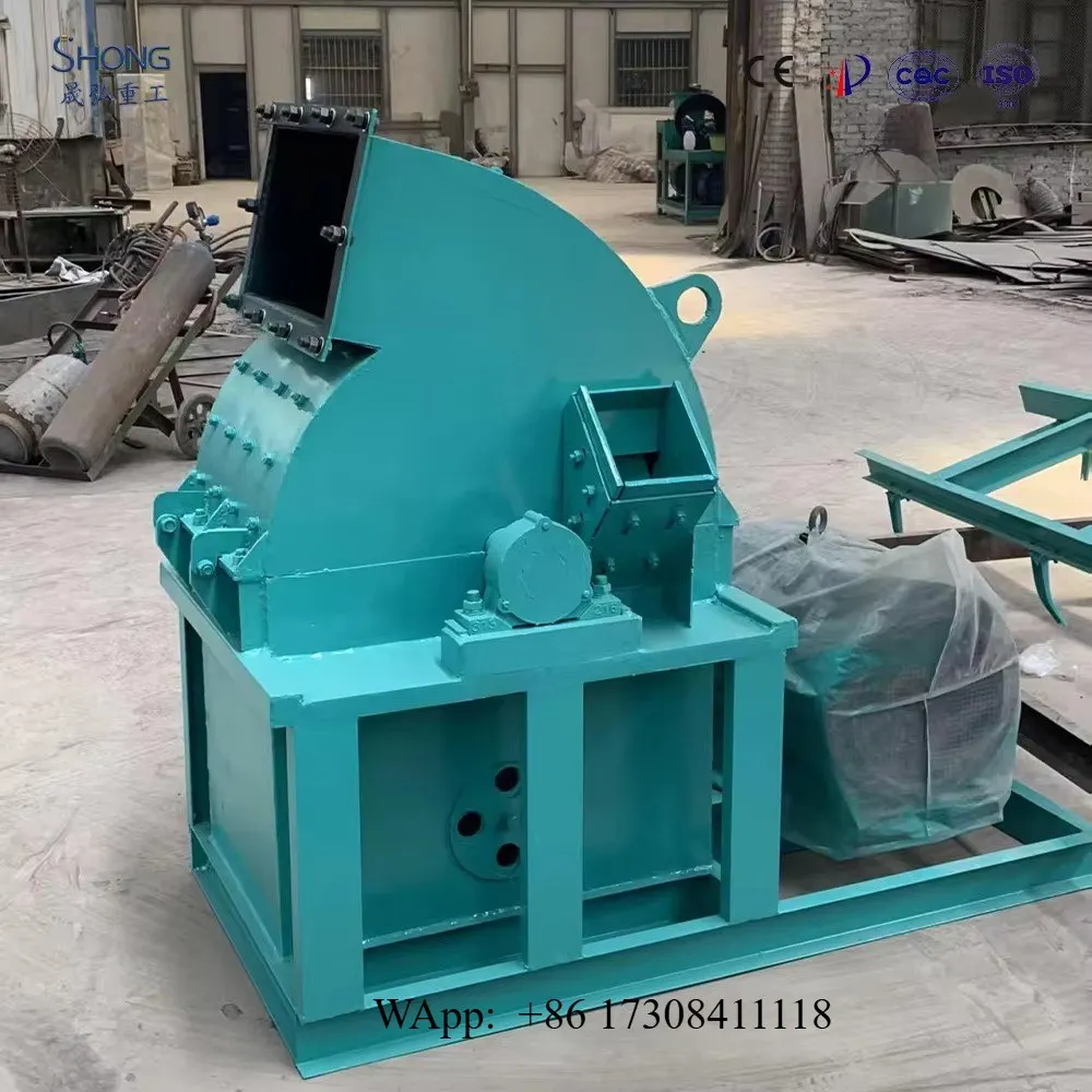 Industrial Engine Wood Branch Crush Machine 1Ton/H for Biomass Fuel CE Certified Multifunctional Wood Briquette Chipping
