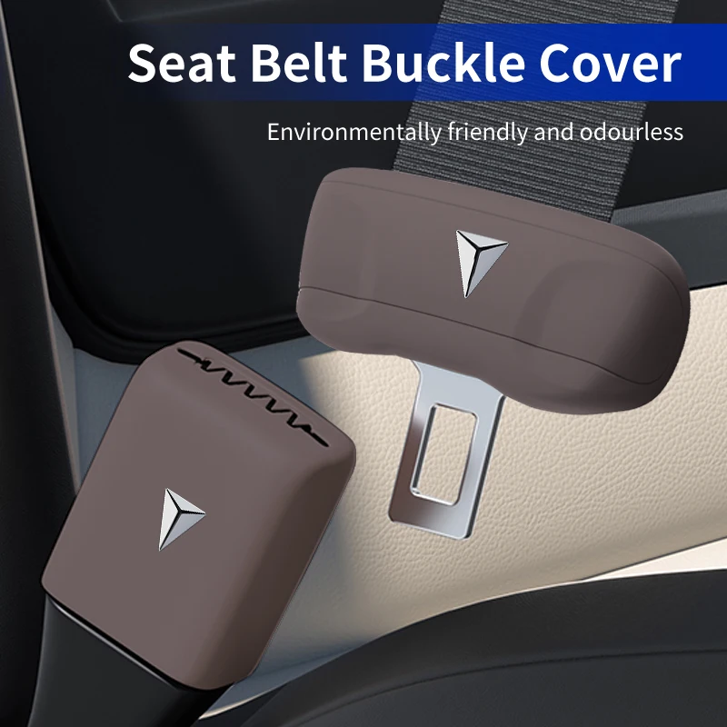 Silicone Car Seat belt Buckle Protective Cover Interior Supplies car accessories Clip Cover Plug Clip Case For CASL