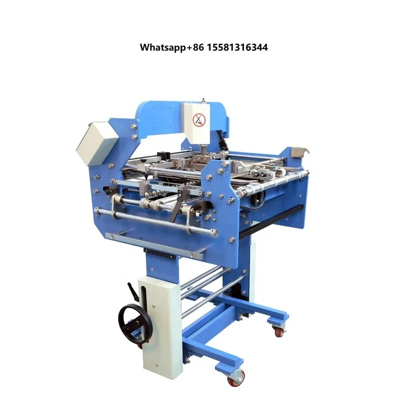 Individual folding knife integrated with leaflet booklet paper folding machine