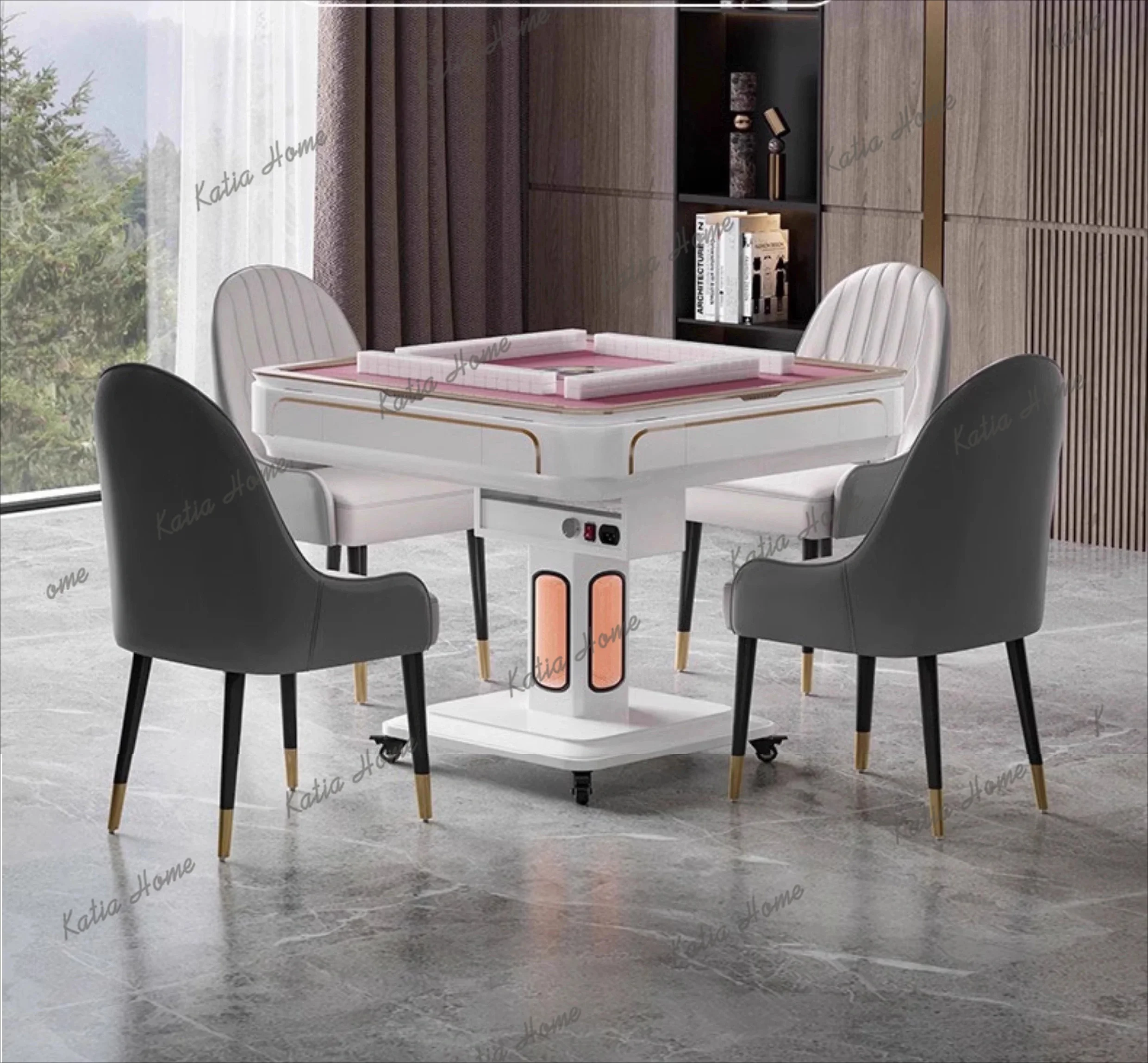 FG  Mahjong Machine Automatic Household Dining Table Integrated Dual-purpose Heating Folding Bass Electric Mahjong Table