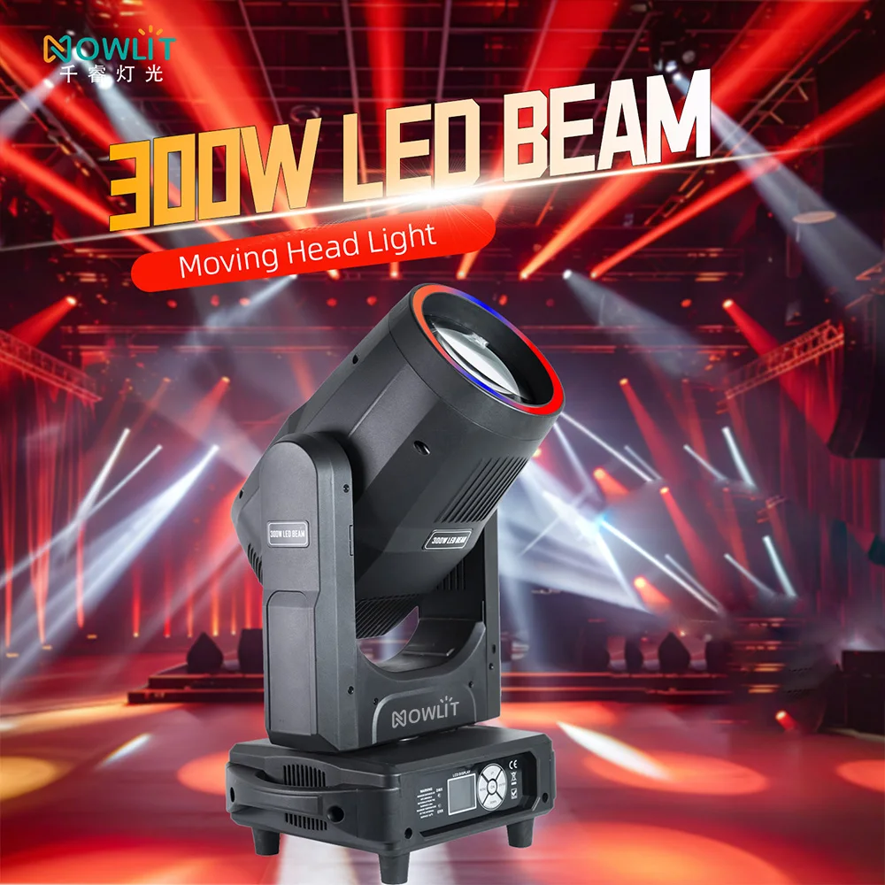 Professional LED Moving Head Spotlight 280W 9000K IP2016/20CH Channel Control For Outdoor Landscape Stage  Party Event Lighting