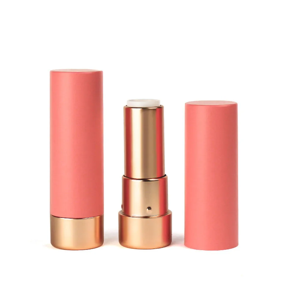 10pcs Matte Coral Lip Tube Orange Powder High-Grade Matte Spray Matte Gold Lipstick Tube Color Changing Lipstick Empty Tube