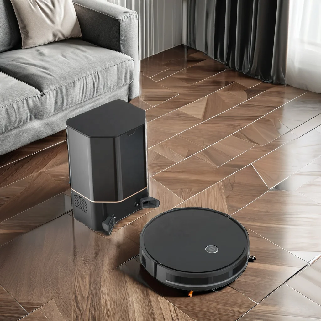 M8 Robot Vacuum Cleaner Self-Emptying Dustbin 4000Pa Suction App Control Floor Cleaning Sweeping Mop Aspirateur Household Use