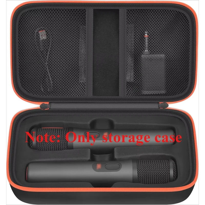 (Case only) Bluetooth Microphone Wireless Case Compatible with JBL PartyBox Wireless Mic-2X Digital Microphones, Mic Box