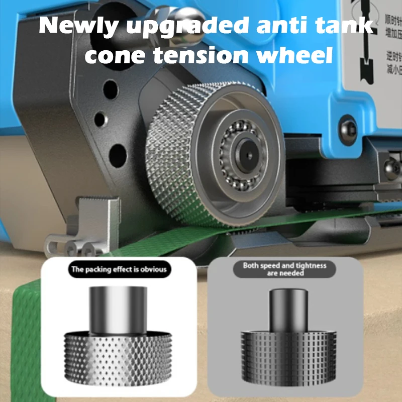 KJD16 Strapping Machine Automatic Packaging Tool for7-16mm PET PP Belt Banding with 4000mAh Large Capacity Battery Baler Machine