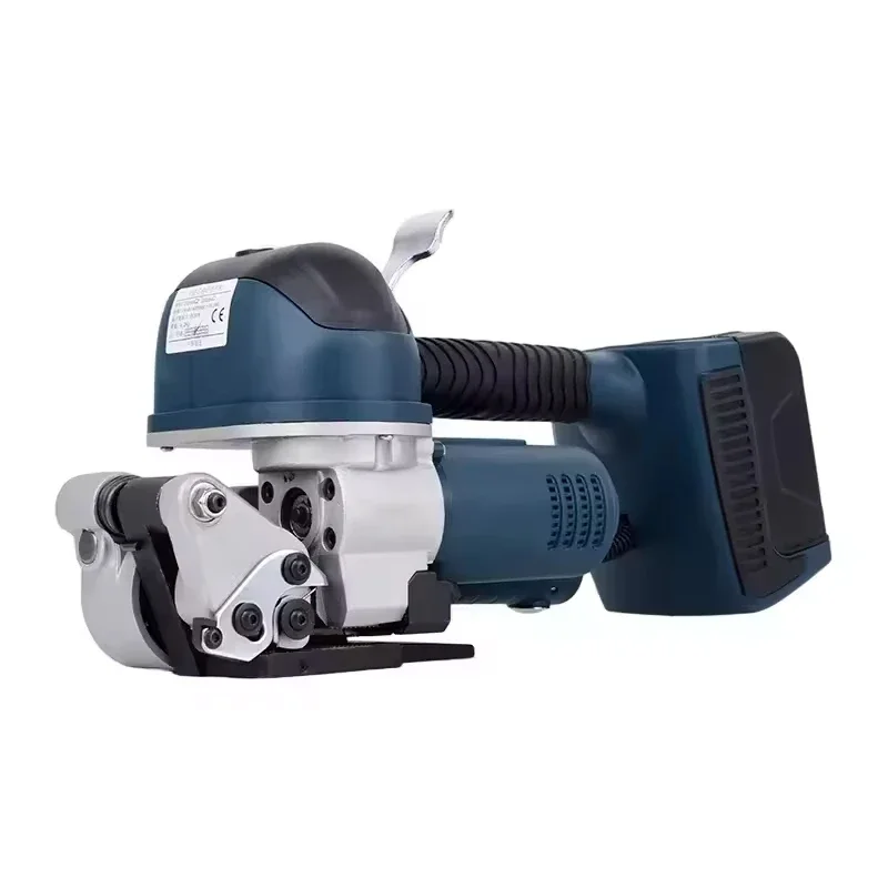 Heavy Industrial Steel Pipe Electric Battery Powered Handheld Automatic Banding Tool Strapping Machine for 19/25Mm Pp Pet Belt
