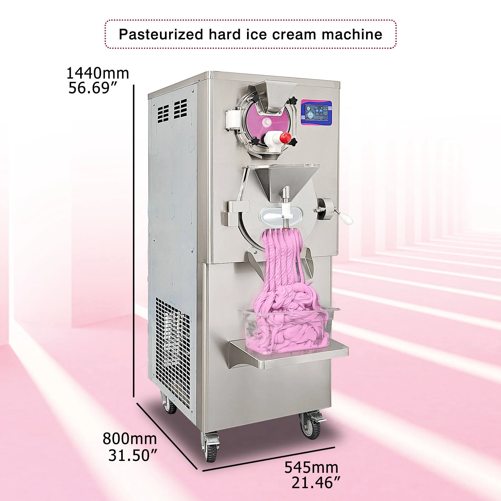 ETL CE Italian Commercial Maker Hard Ice Cream Machine/batch Freezer/gelato Machine With Combine Pasteurizer